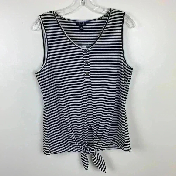 🆕nwt ana sleeveless top with tie waist size M - Picture 1 of 9